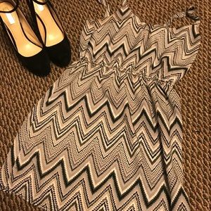 Chevron spaghetti strap dress